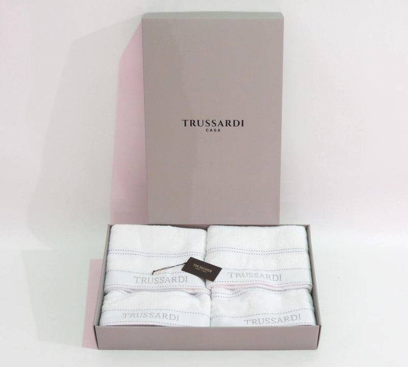 Completo spugna 5 pezzi "RIBBON var.bianco" di Trussardi