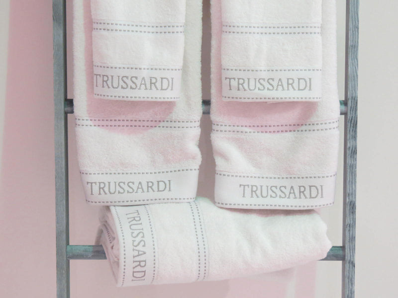 Completo spugna 5 pezzi "RIBBON var.bianco" di Trussardi