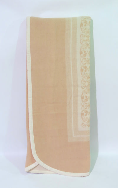 Coperta matrimoniale MAXI in pura lana "GRETA 220 v.beige chiaro" di Somma