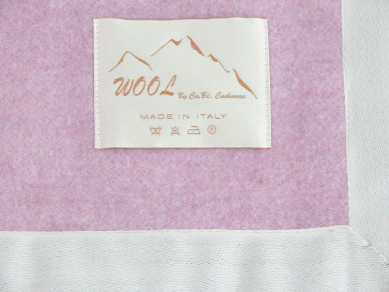 Coperta singola in lana e viscosa "Bella var.lilla" di CO.BI