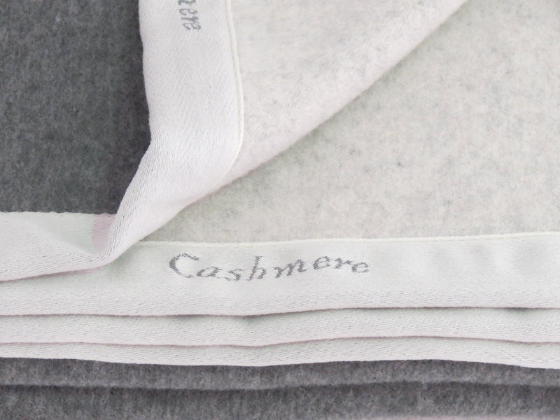 Coperta matrimoniale 10% cashmere "Livia col.grigio/greggio" di CO.BI