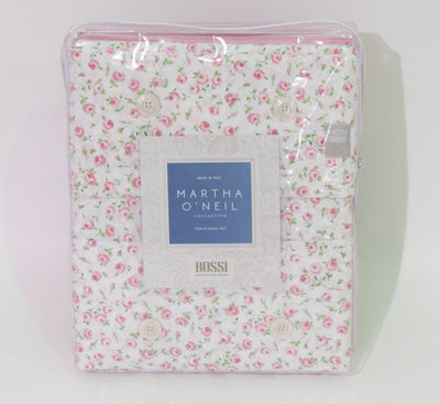 Completo copripiumino singolo "FLORINE v.05 rosa" di Bossi Martha O'Neil