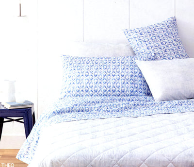 Completo letto piazza e mezza "Theo B1 col.blu" di Zucchi
