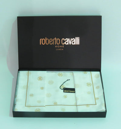 Completo letto matrimoniale "Jewel Monogram" di Roberto Cavalli